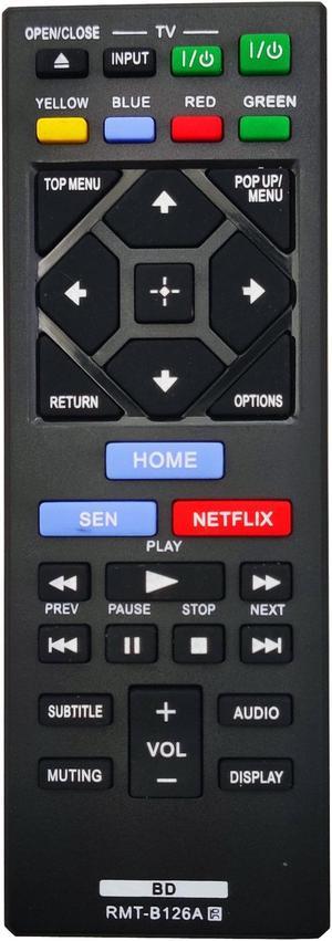 Leankle Remote Controller RMT-B126A for Sony Blu-ray Disc Players BDP-BX120 BDP-BX320 BDP-BX520 BDP-BX620 BDP-S1200 BDP-S2200 BDP-S3200 BDP-S5200 BDP-S6200 BDP-S7200