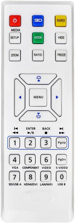 Leankle Remote Controller MC.JK211.007 for Acer H5381BD, H6502BD, H6518BD, H6525BD, K138ST, L224, P1185, P1285, P1385W, P1525, P1623, S1285, S1285N, X1185, X1185N, X1285, X1285N, X1385WH