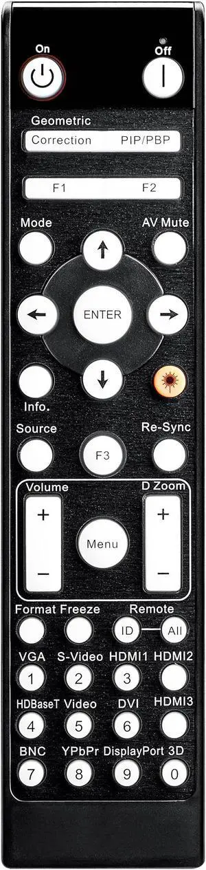 Leankle Remote Controller BR-3075W for Optoma Projectors 4K500, GT1090HDR, HZ39HDR, ZH406, ZH406ST, ZH420UST-B, ZH420UST-W, ZH500T-W, ZH506T-W, ZH506-W, ZH510T-B, ZH606-B, ZH606-W, ZK507, ZU406