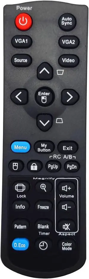 Leankle Remote Control A-00009245 for ViewSonic Projectors PJD6253, PJD6383S, PJD6553W, PJD6683WS, PJD7333, PJD7382, PJD7383I, PJD7400w, PJD7533W, PJD7583WI, PJD8333S, PJD8353S, PJD8633WS, PJD8653WS Leankle Remote Control A-00009245 for ViewSonic Projectors PJD6253, PJD6383S, PJD6553W, PJD6683WS, PJD7333, PJD7382, PJD7383I, PJD7400w, PJD7533W, PJD7583WI, PJD8333S, PJD8353S, PJD8633WS, PJD8653WS
