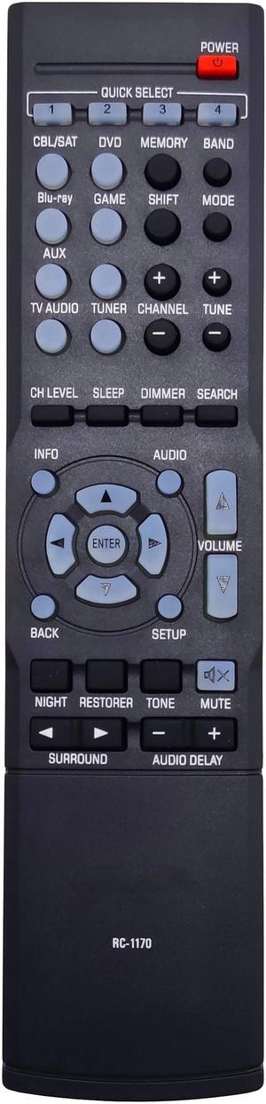 Leankle Remote Controller RC-1170 for Denon AV Receivers AVR-1513, DHT-1513BA