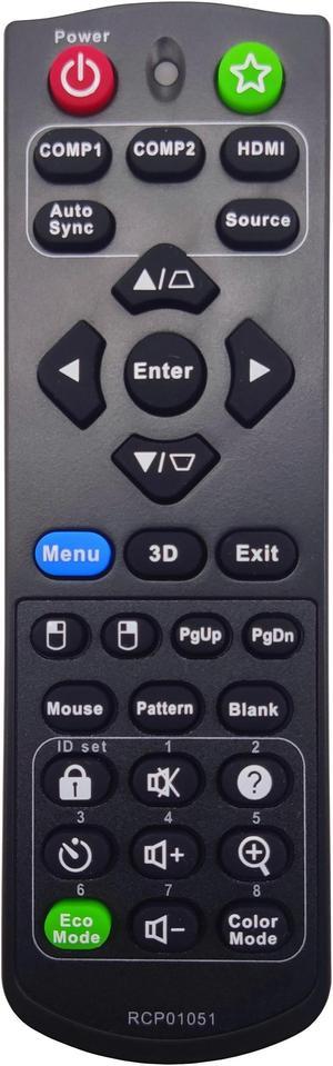 Leankle Remote Controller A-00009741 for ViewSonic Projectors PJD6352, PJD6550W, PJD6551W, PJD6552W, PJD7325, PJD7326, PJD7525W, PJD7526W, PJD7830HDL, PJD7835HD, PS700X, PS750HD, PS750X, PX800HD