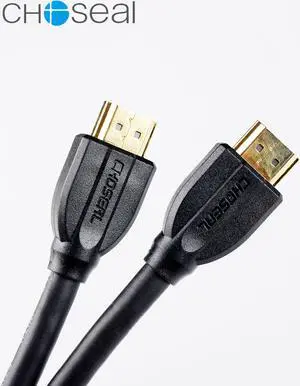 Choseal 6 ft. HDMI Cable Black 2.0 3D 2K*4K 60Hz  HDMI to HDMI Cable  4:4:4 ARC HDR Male to Male Q8402T2