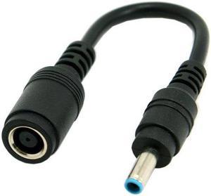 CYDZ DC 7.4*5.0mm Lenovo Ultra slim DC Jack to HP Dell 4.5*3.0mm Plug Cable 20cm For Laptop