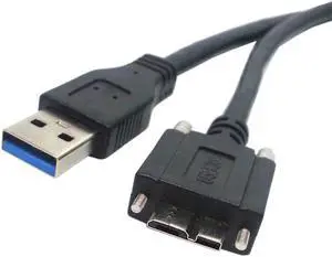 CYDZ CY USB 3.0 A type Cable Male to Micro USB 3.0 B Male with Mount Panel Screws for Hard Disk Mobile Phone