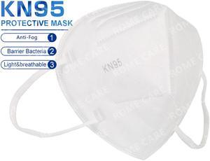 100pcs KN95 Mask Non-Disposable Protective Mask Anti Flu Mask, Breathable, Dustproof, Nonwoven Fabrics, 5 Layer Anti Covid-19 Virus Protective Face Mask