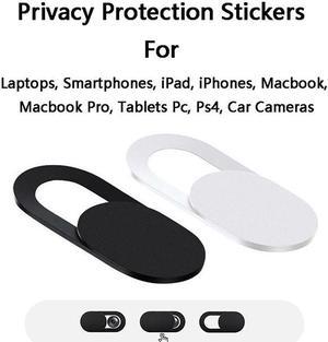8 Pcs Webcam Cover Slide Ultra-Thin Laptops Camera Shutter Privacy Protective Cover For IPad Mobile Phone Tablet Desktop Laptop Car camera Black