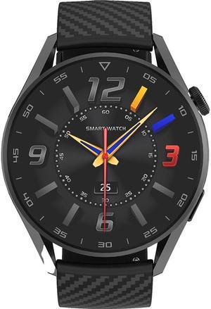 ROME CARE Touchscreen Smartwatch with Speaker,  Sports recording and health monitoring, Contactless Payments and Smartphone Notifications, Accompany Wireless Charging Cable Black