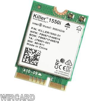 Killer 1550i AC Dual Band 1.73Gbps Wireless  9560NGW NGFF Key E Wifi Card 9560AC 802.11ac BT 5.0 Laptop for Windows 10
