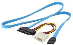 Hard Disk SFF-8482 SAS Cable 29P to 1* SATA 7PIN hdd Cable 70cm
