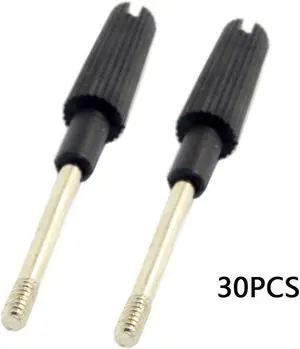 CYDZ  30pcs Thumb Screws #4-40 UNC 47mm Length Stainless Steel Overmold for Computer Cable
