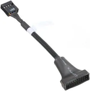 CYDZ USB 2.0 9Pin Housing male to Motherboard USB 3.0 20pin Header Female cable 10cm
