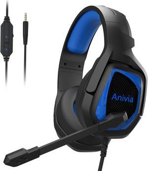 PC Gaming Headset with Mic, PS4 Gaming Headset,Stereo Gaming Headphone for PS4, Xbox One, Nintendo Switch, PC, Mac, Laptop, Android,Smartphone, Tablet(MH602/BLUE)