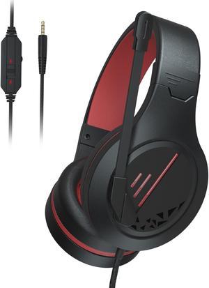 PS4 Gaming Headset Headset for Xbox OneAnivia PC Headphone with Noise Canceling Mic Compatible with PC PS4 Xbox One Controller Mac Android iOS Laptop Smartphone TabletMH601RED 