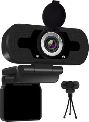 1080P HD Webcam with Microphone, Anivia Web Camera with Privacy Cover and Tripod Stand, USB Camera for Computer Plug and Play, 30FPS, for Meetings Video Calls Compatible with Desktop Laptop
