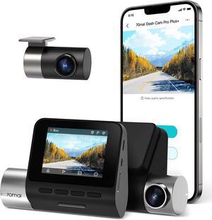 70mai True 27K 1944P Ultra Full HD Dash Cam Pro Plus A500S Front and Rear Built in WiFi GPS Smart Dash Camera for Cars ADAS Sony IMX335 2 IPS LCD Screen WDR Night Vision