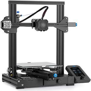 Official Creality Ender 3 V2 Upgraded 3D Printer with Silent Motherboard Meanwell Power Supply Carborundum Glass Platform Resume Printing Function, DIY FDM 3D Printers Build Size 8.66x8.66x9.84 inch
