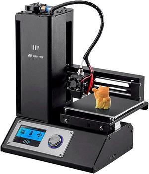 Monoprice 121711 Select Mini 3D Printer V2 - Black With Heated (120 x 120 x 120 mm) Build Plate, Fully Assembled + Free Sample PLA Filament And MicroSD Card Preloaded With Printable 3D Models