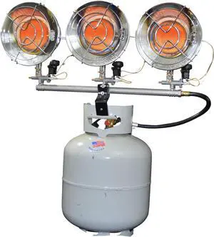 Mr. Heater F242915 MH45T Triple Tank Top Heater, 10000 to 45000 BTU/Hr,Chrome