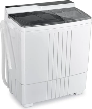 Giantex Portable Washing Machine, 21lbs Capacity, 14.4lbs Washer and 6.6Llbs Spinner, Compact for Apartment RV, White & Gray, GT-GE-10390US-GR-FP Giantex Portable Washing Machine, 21lbs Capacity, 14.4lbs Washer and 6.6Llbs Spinner, Compact for Apartment RV, White & Gray, GT-GE-10390US-GR-FP