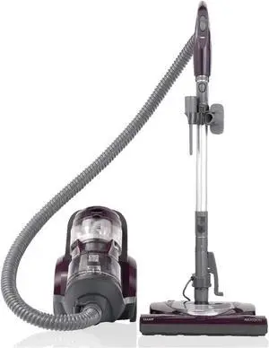 Kenmore Friendly Lightweight Bagless Compact Canister Vacuum with Pet Powermate, HEPA, Extended Telescoping Wand, Retractable Cord and 2 Cleaning Tools, Eggplant