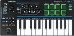 Imt LX Mini - USB MIDI Controller Keyboard with  DAW Integration Black