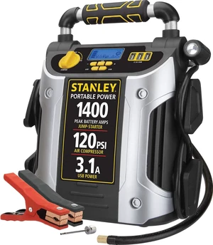 Stanley J7C09D 1400 Amp Automotive Jump Starter, with Compressor Stanley J7C09D 1400 Amp Automotive Jump Starter, with Compressor