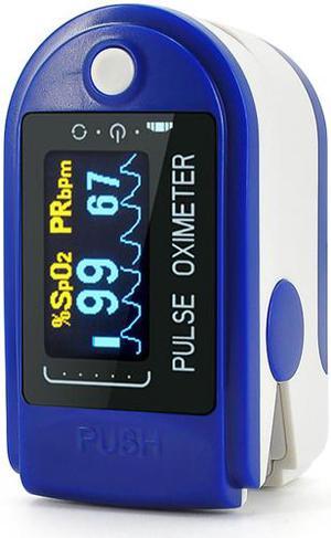 CONTEC CMS50D Pulse Oximeter Fingertip Blood Oxygen Monitor-Dark Blue English Packaging