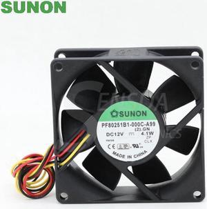 For Sunon PF80251B1-000C-A99 8CM 80mm 8cm DC 12V 4.1W chassis power supply axial cooling fans