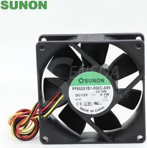 For Sunon PF80251B1-000C-A99 8CM 80mm 8cm DC 12V 4.1W chassis power supply axial cooling fans For Sunon PF80251B1-000C-A99 8CM 80mm 8cm DC 12V 4.1W chassis power supply axial cooling fans
