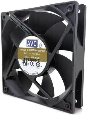 DS12025B12EP004 12025 12V 4-Pin PWM Temperature Control Cooling Fan 12CM CPU Max Airflow Rate Server Silent Fan
