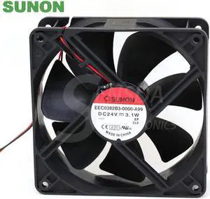 For Sunon EEC0382B3-0000-A99 12038 120mm 12cm DC 24V 3.1A 2-wire -pin server inverter case axial cooling fans