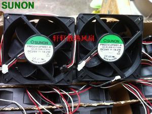 For Sunon PMD2412PMB1-A 12CM double ball bearing fan 24v 18.2W server inverter cooling fan