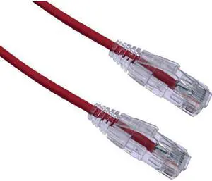 Axiom C6ABFSB-R1-AX Bendnflex Ultra-Thin - Patch Cable - Rj-45 (M) To Rj-45 (M) - 1 Ft - Foiled Unshielded Twisted Pair (F/Utp) - Cat 6A - Snagless, Stranded - Red
