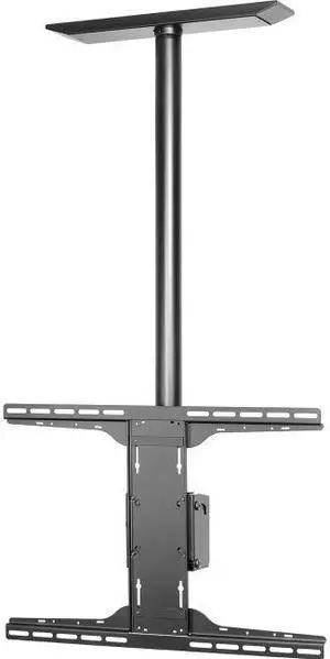 PEERLESS INDUSTRIES PLCM-UNL-CP STRAIGHT COLUMN CEILING MOUNT, UNIVERSAL SEC BLACK, WITH CEILING PLATE.  FOR 32