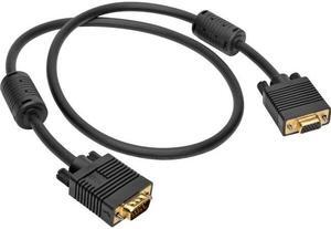Tripp Lite P500-003 Vga Monitor Extension Cable Coax High Resolution M/F 1080P 3Ft 3 - Vga Extension Cable - Hd-15 (Vga) (M) To Hd-15 (Vga) (F) - 3 Ft - Molded, Thumbscrews - Black