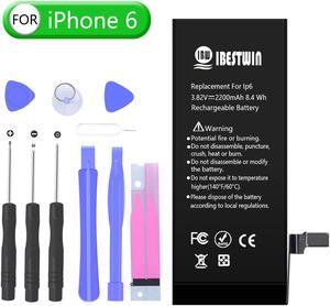 Battery for iPhone 6, IBESTWIN 2200mAh Replacement Battery for iPhone 6 High Capacity with Full Remove Tool Kit and Instruction -3 Year Warranty