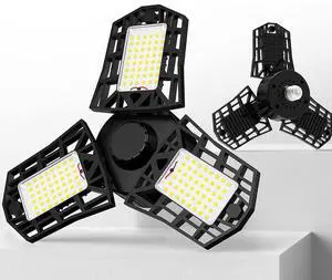 SUNZOS 1PC 60W 8000LM 6500K Deformable LED Garage Light With 3 Adjustable Multi-Position LED Panels Light For Garage Workshop Basement Supermarket Warehouse SUNZOS 1PC 60W 8000LM 6500K Deformable LED Garage Light With 3 Adjustable Multi-Position LED Panels Light For Garage Workshop Basement Supermarket Warehouse