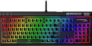 HyperX Alloy Elite 2 Mechanical Gaming Keyboard, Software-Controlled Light & Macro Customization, ABS Pudding Keycaps, Media Controls, RGB LED Backlit - Linear Switch, HyperX Red
