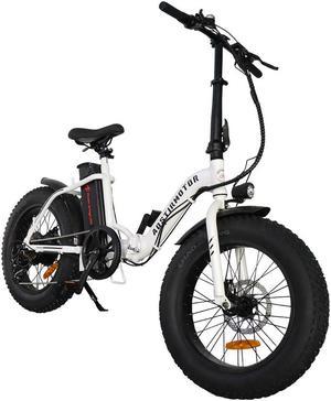 AOSTIRMOTOR G20 500W Electric Bicycle for Adults , 20" * 4" Fat Tire, with 36V 13AH Removable Lithium Battery, Travel Up to 20 Miles, Max Speed Up to 25 MPH
