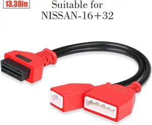 for Nissan (B18) -16+32 Pins Male To OBD OBDII Adapter Fit Autel Maxisys MaxiDAS