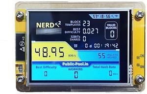 Bitcoin Solo Lottery Miner Lilygo NerdMiner V2 Bitcoin Nerd Miner T Display S3 54KH/S Nerd miner btc lottery miner 2.8" Display with Case