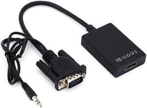 VGA Male to HDMI-compatible Female 1080P HD Converter Adapter 3.5mm Audio TV AV HDTV PC Video VGA2HDTV For PC Laptop Projector