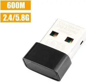 Wireless USB 2.0 WiFi Adapter Dual Band 2.4 & 5.8Ghz 802.11ac 600Mbps Wi-Fi Antenna PC Network Card 8811CU Lan Ethernet Receiver Wireless USB 2.0 WiFi Adapter Dual Band 2.4 & 5.8Ghz 802.11ac 600Mbps Wi-Fi Antenna PC Network Card 8811CU Lan Ethernet Receiver