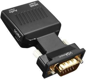 VGA Male to HDMI-compatible Female Converter with Audio Cables 480P/720P/1080P for PS3/4 HDTV Monitor Projector PC Laptop TV-Box