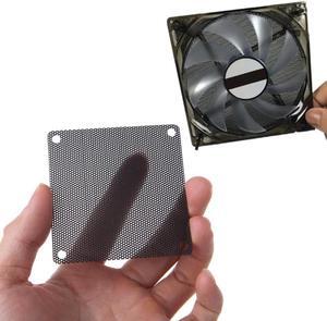 5 uds. Ventilador de PVC con filtro de polvo, funda a prueba de polvo para ordenador, 70mm, malla negra