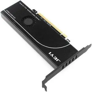 JEYI KNIGHT PCIE3.0 for NVME Adapter x16 PCI-E M.2 2280 Aluminum Sheet Thermal Conductivity Silicon Wafer Fan Cooling Full Speed JEYI KNIGHT PCIE3.0 for NVME Adapter x16 PCI-E M.2 2280 Aluminum Sheet Thermal Conductivity Silicon Wafer Fan Cooling Full Speed