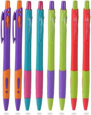 Cute Point 0.7mm Ballpoint Pen Blue Ink Office Accessories (Random Color)