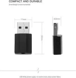 Audio Transmitter Receiver Bluetooth 5.0 USB Dongle Stereo Adapter for TV PC Car