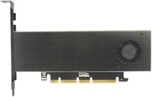 JEYI SK9 m.2 Expansion for NVMe Adapter for NGFF PCIE3.0 Cooling Fan SSD Dual Add on Card SATA3 w Fan Aluminum Cover Capacitance